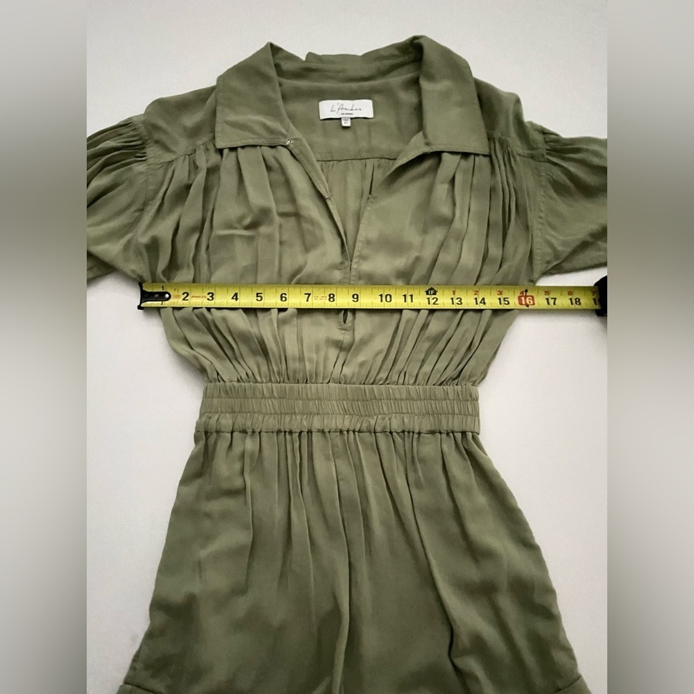 L'Academie Rayne Romper in Olive Green XXS - Picture 10 of 11